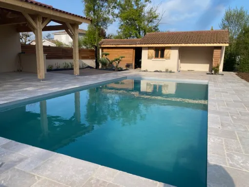 Création d’une piscine de A à Z, Saint-Galmier, AUDOUARD Paysagiste